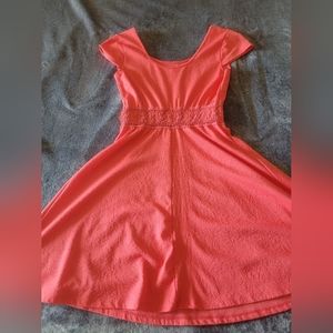 Coral summer dress